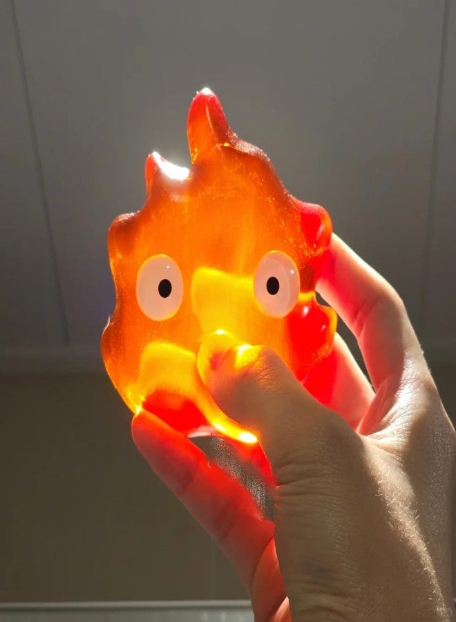 SHILIFE Taba Squishy,Stress Ball, Kawaii Squishies Toys,Stress Relieving Fur Ball Birthday Gift and Decoration|Squishy Fidget Toys for Anxiety&Relaxation|Perfect Desk Accessory for Adults (Red Fire Man) - Image 2